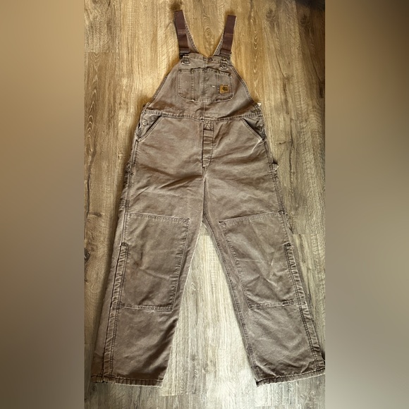 VTG Insulated Carhartt Double Knee R27 CHT 40x32 - USA Union-Made - Picture 2 of 10